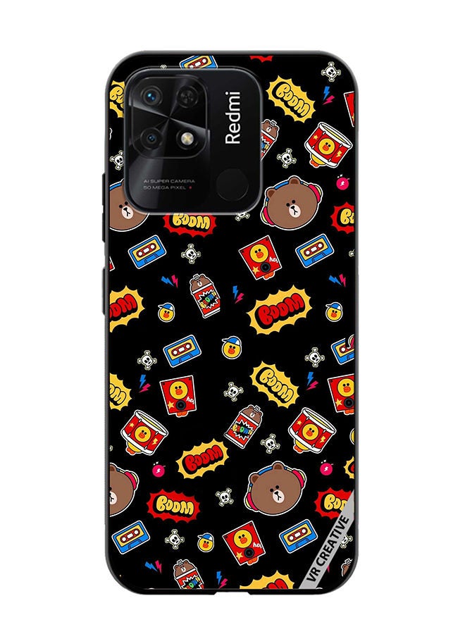 VR CREATIVE Protective Case Cover For Xiaomi Redmi 10C Boom Design Multicolour - Image 1