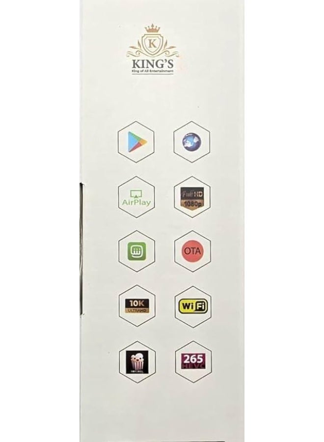 kings Android TV Channel Box, IPTV Box, All Live Channels  &  All Languages | Sports | Series | Movies, Special Edition, 32 RAM & 512GB ROM Storage, 14K Ultra HD, Android 14, 5G & 4G WiFi Network,  HDMI & USB - Image 3