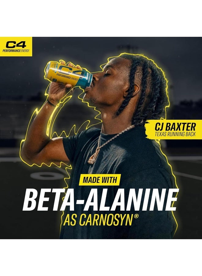 CELLUCOR C4 Pre Workout Energy Drink With Beta-Alanine, Zero Sugar, Carbonated Drink for Strength & Endurance, Frozen Bombsicle Flavor – 12 Pack (500ml) - Image 5