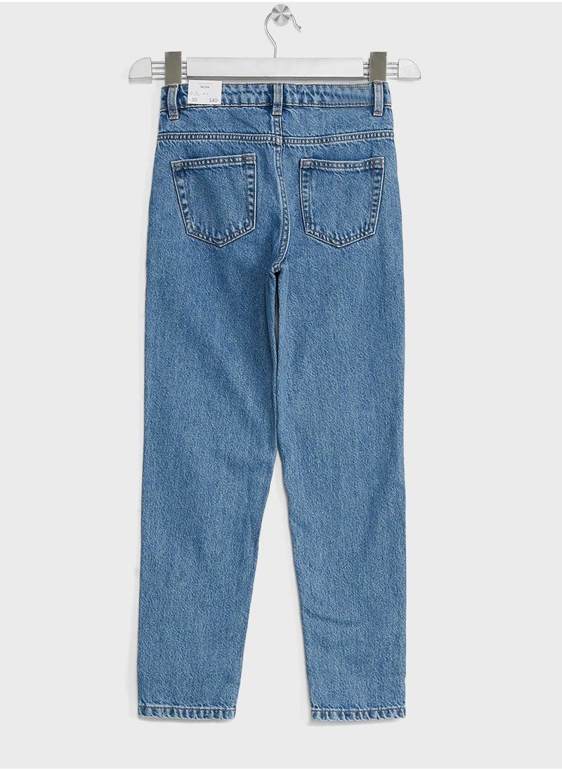 MANGO - Kids Mom Fit Jeans - Image 1