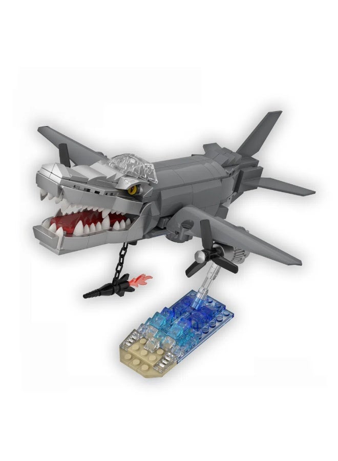 إسكدنيا Foreign AI Shanhai Jing Crocodile Bomber Building Block Model Decoration Toy Children's Educational Game Accessories Assembled Game Gift for family and Friends - Image 1