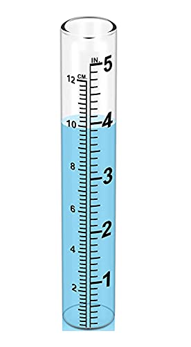 Mateda 5" Capacity Rain Gauge Glass Replacement Tube for Yard Garden Outdoor (Set of 2) - Image 4