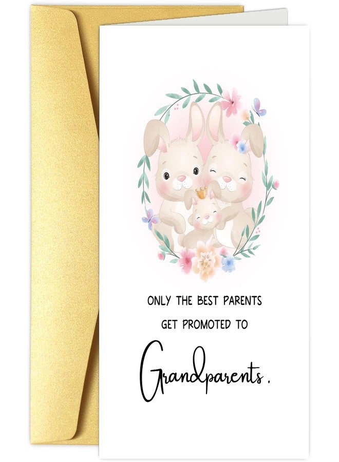 Obbyidk Cute Grandparents To Be Card - Funny Baby Shower Congratulation Card for New Grandparents - Image 1