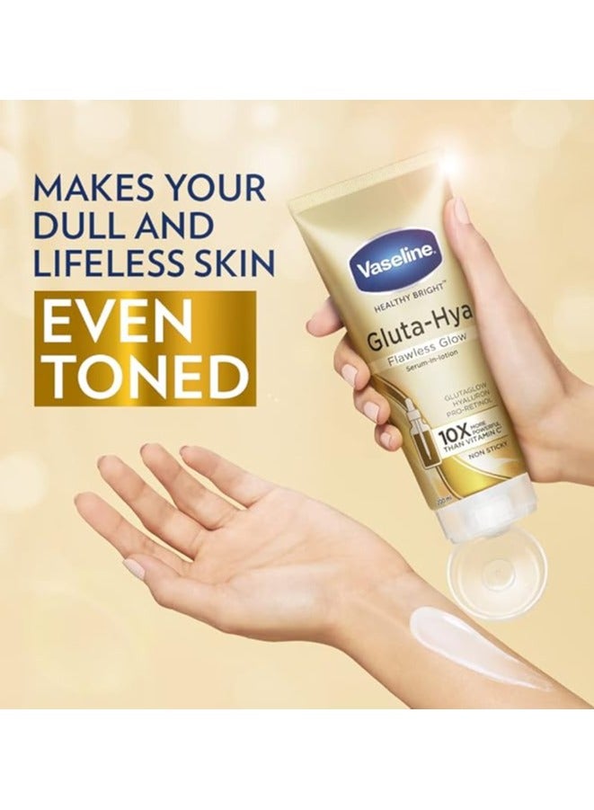 Vaseline Vaseline Gluta-Hea Flawless Glow Lotion, 200ml + Dewy Radiance, - Image 2