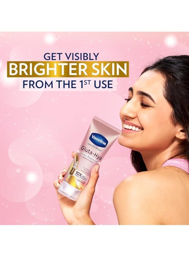 Vaseline Vaseline Gluta-Hea Flawless Glow Lotion, 200ml + Dewy Radiance, - Image 3