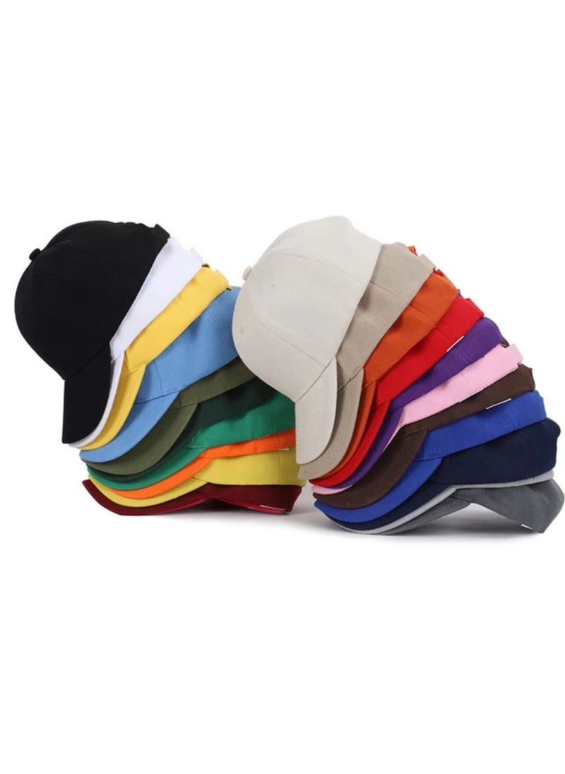 Generic Unisex casual trend sport colored baseball paste closure cap hat  - Image 3