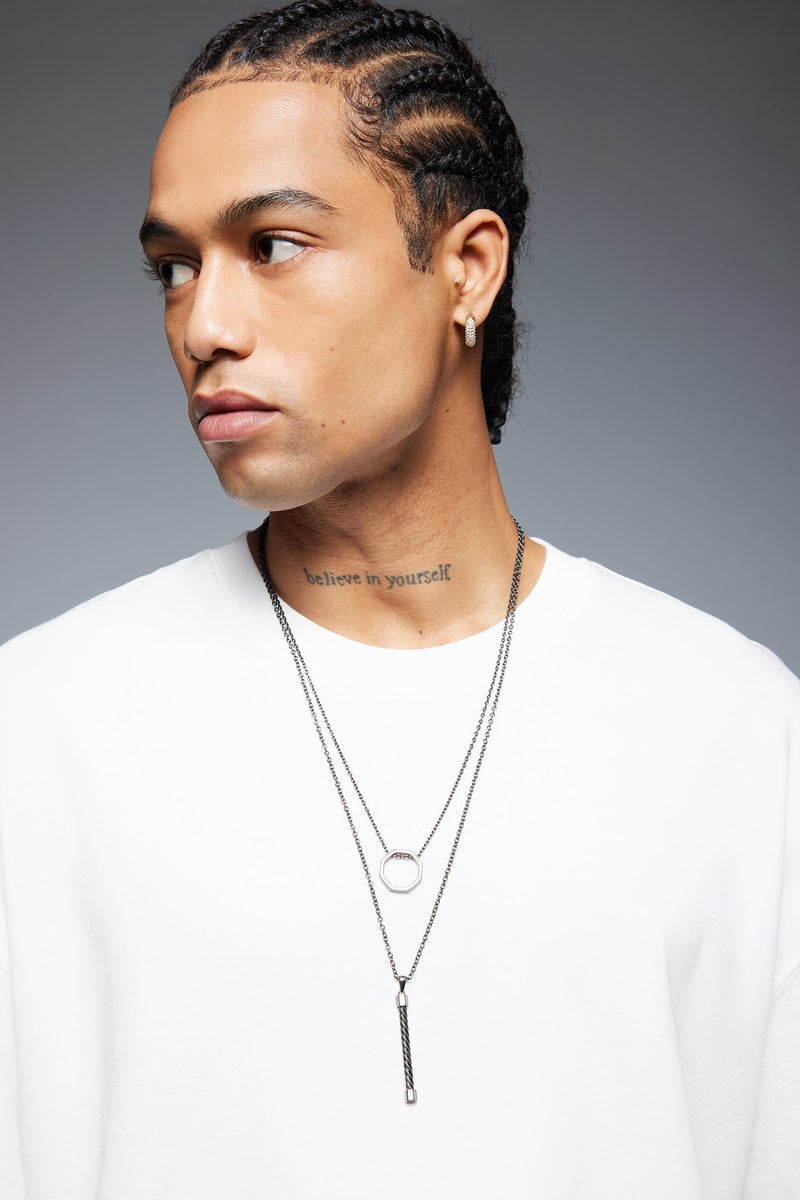 DeFacto Black Girl 2 piece Necklace Casual - Image 1