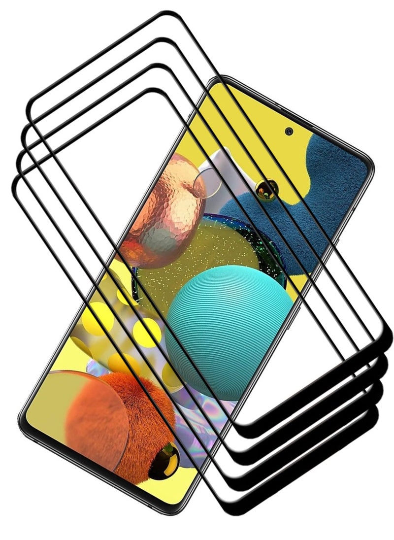 ACLIX 4 Pieces Antistatic ESD Dustproof Premium Quality High Definition Tempered Glass Screen Protector Designed For Samsung Galaxy A51 - Image 1
