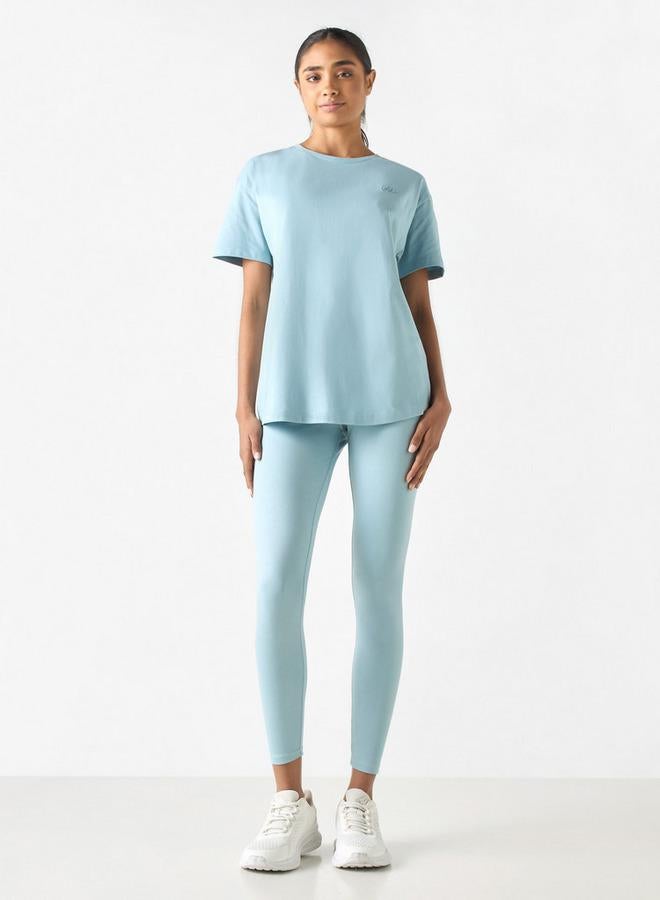 كابا بنطلون ليقنز بخصر مطّاطي وطبعات شعار من كابا - Image 2