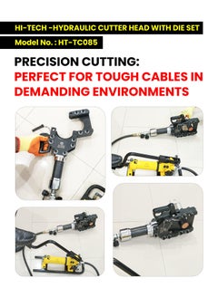 Hi-Tech Hydraulic Cutter Head with Die Set – HT-TC085 | Professional-Grade, High-Precision Cutting Tool for Heavy-Duty Applications | Industrial Use, Durable Construction  - Image 2