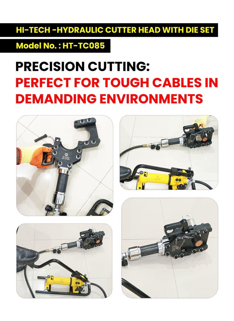Hi-Tech - Hydraulic Cutter Head with Die Set – HT-TC085 | Professional-Grade, High-Precision Cutting Tool for Heavy-Duty Applications | Industrial Use, Durable Construction - Image 1