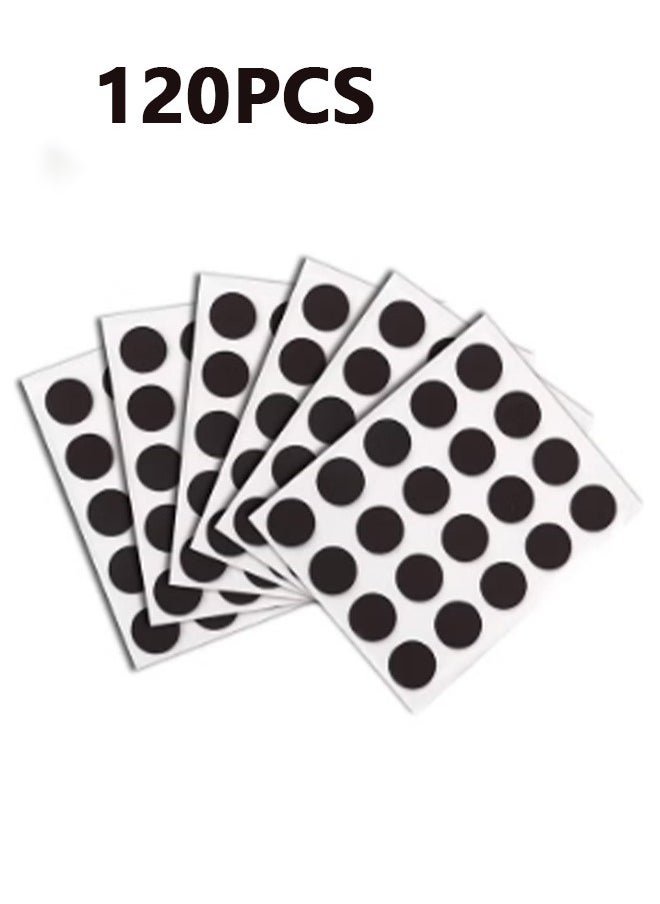 Geustos - Round Magnets with Adhesive Backing Flexible Self Adhesive Magnets for Crafts Small Sticky Magnetic Dots for Hanging Light Objects DIY School Office Home - Image 1