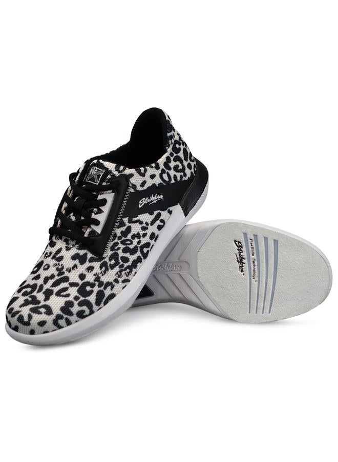 KR Strikeforce Lux Leopard Women's Bowling Shoe with FlexSlide Technology for Ultimate Slide Control - Image 1