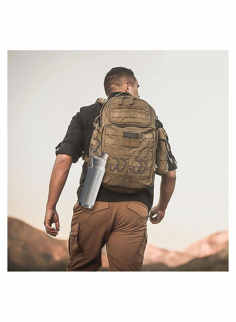 SYOSI مشابك مفاتيح كاربينر مع قفل على شكل حرف D 12 حزمة مشابك زنبركية للأدوات، مشابك للتعليق على حقيبة الظهر، تكتيكية للسفر في الهواء الطلق، التخييم، المشي، الصيد - Image 3