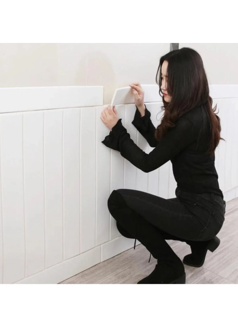 Strong 70X35cm White Wainscoting 3D Self Adhesive Wallpaper Wall Panel - pzsku/ZEB92E5FA82A721A75A75Z/45/_/1730477657/aebfd349-bbe6-43a9-aed1-ae0bafe59ded