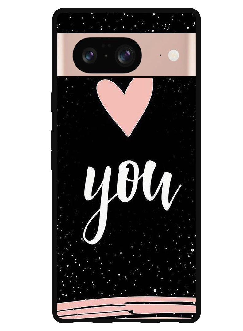 Theodor Protective Case Anti Scratch Shock Proof Bumper Cover For Google Pixel 8 Love You - Image 1