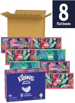 Kleenex Expressions Ultra Soft Facial Tissues, Soft Facial Tissue, 8 Flat Boxes, 120 Tissues per Box, 3-Ply (960 Total Tissues)120 Count (Pack of 8) - pzsku/ZEB93062CE689E07D44A3Z/45/_/1692790780/9e877bef-9e5c-4bad-be22-961894169b3f