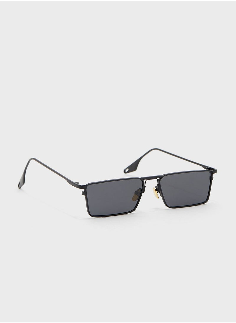 Robert Wood Polarized Sleek Rectangle Sunglasses  - Image 1