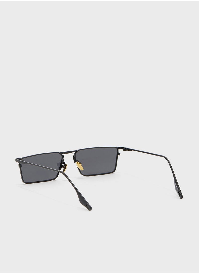Robert Wood Polarized Sleek Rectangle Sunglasses  - Image 2