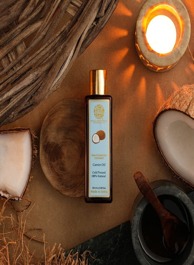 RYLLZ ESSENTIALS Fractionated Coconut Carrier Oil | For Hair Growth, Moisturizer, Damage Repair, Anti-Frizz, Baby & Body Massage | Nariyal | 100% Pure & Natural | Cold Pressed & Extra Virgin Oil | 100ml - Image 2