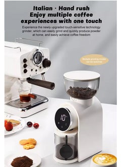 ET-LIFE 12-Cups Electric Coffee Grinder with 25 Gears Precise Settin, Stainless Steel Coffee Grinder, LCD Screen and Large Capacity for Turkish/Espresso/Mocha/Drip/Pour Over/French Press  - Image 3