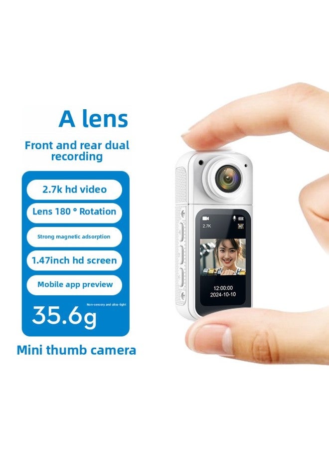 S70-2K HD Rotating Camera Camera Magnetic Attraction Riding Camera Motion Recorder-Colour:64g Memory Card - Image 3