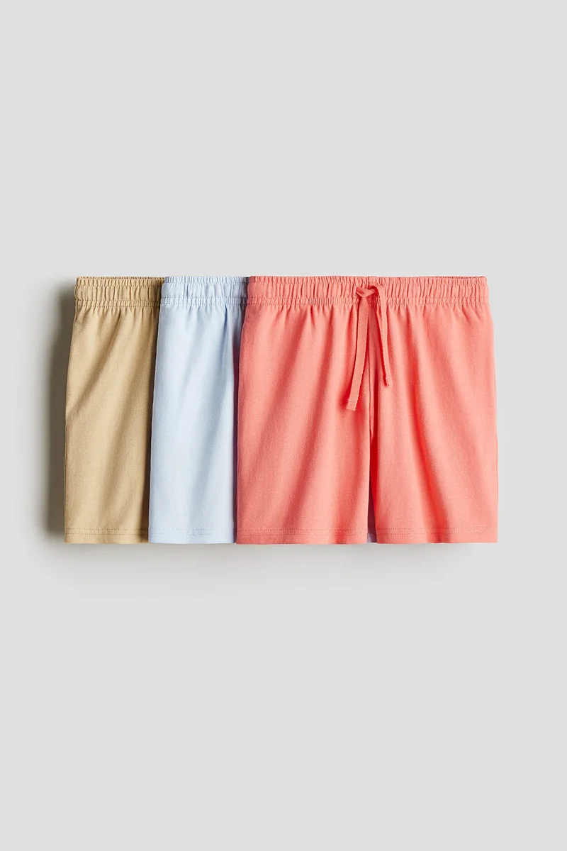 اتش اند ام شورت من قطن الجيرسيه - عبوة من 3 قطع