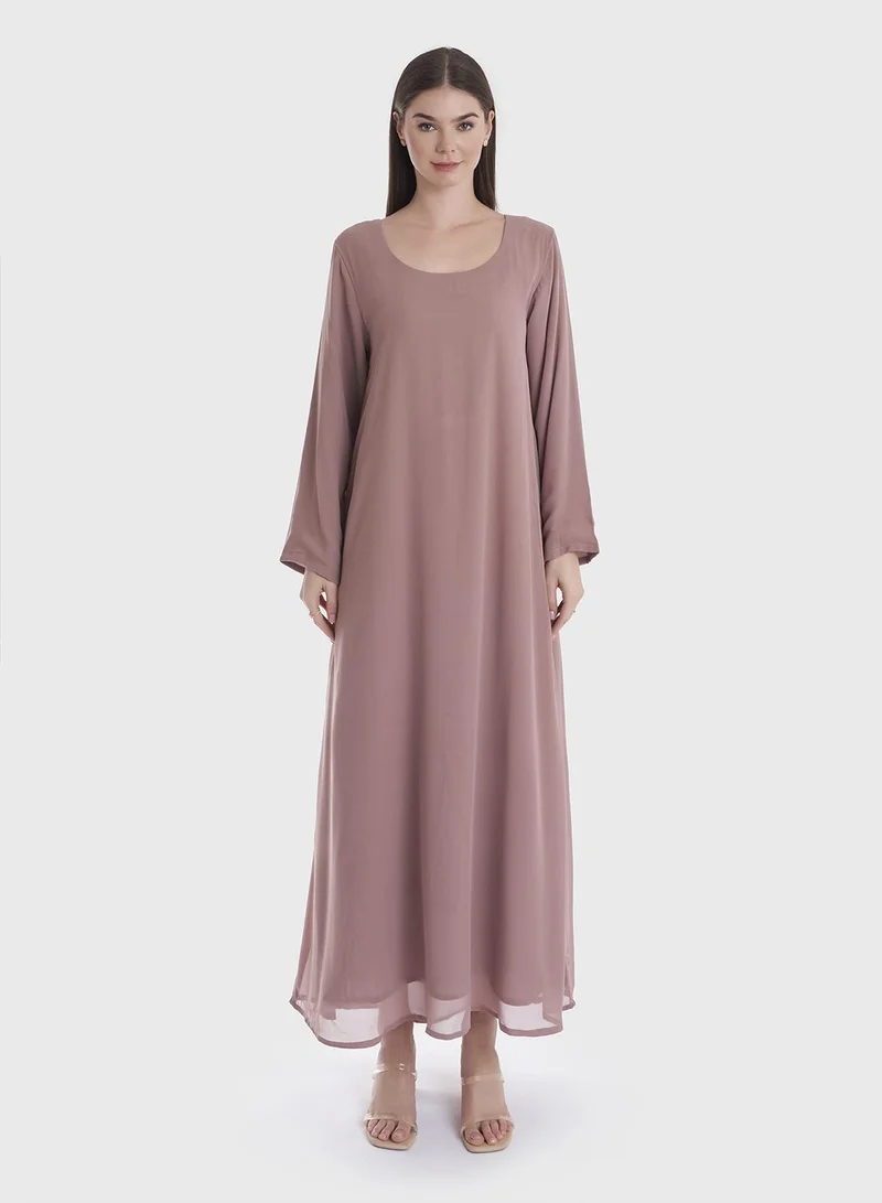 KASHKHA  Solid Jacket Style Jalabiya (VG1792) for Women | Best Price UAE