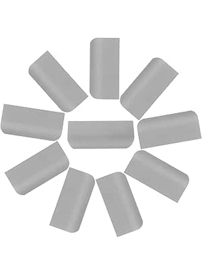 Dark Space Gray 80mm Concealed Cabinet Door Pulls 10 Pack No Drill Hardware for Kitchen Drawers - Image 1