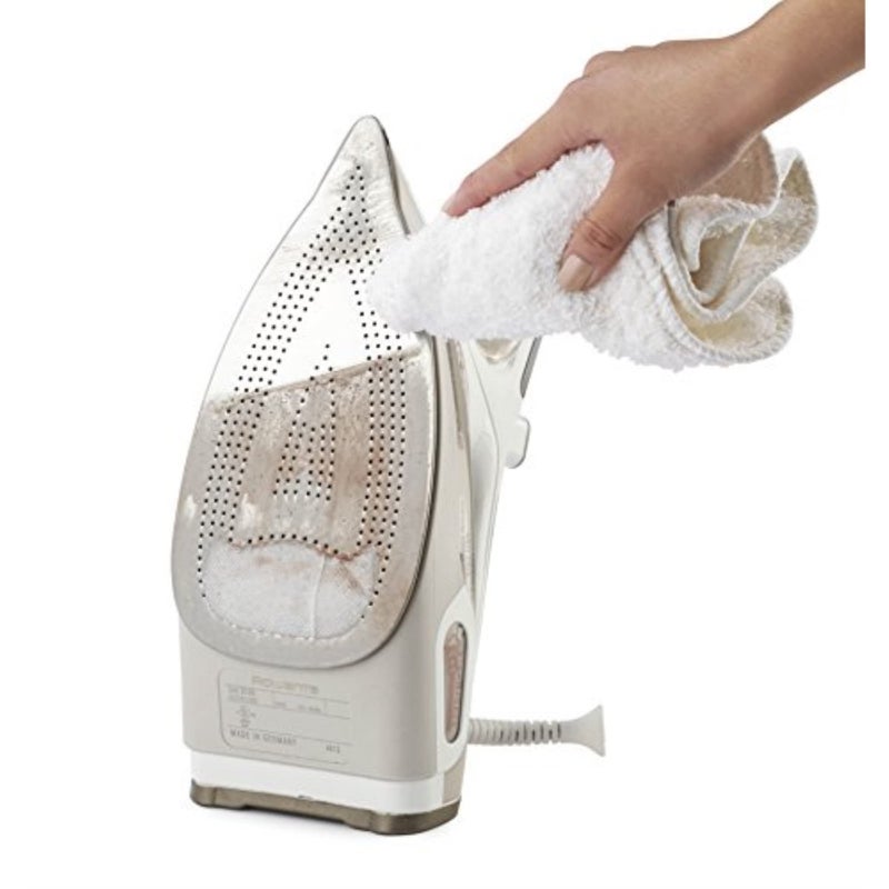 Rowenta ZD110 Non-Toxic Stainless Steel Soleplate Cleaner Kit for Steam Irons with Cleaning and Polishing Cloth - Image 2