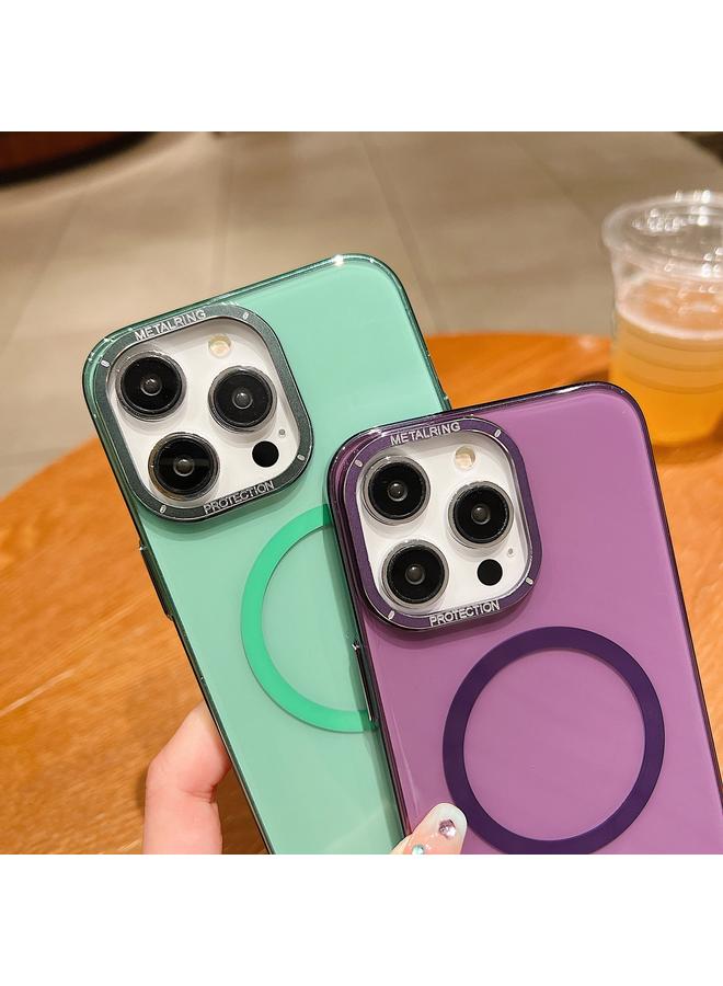 S-TOP Case For iPhone 13 Pro Max Golden Shield HD Transparent MagSafe PC Phone Case - Image 4