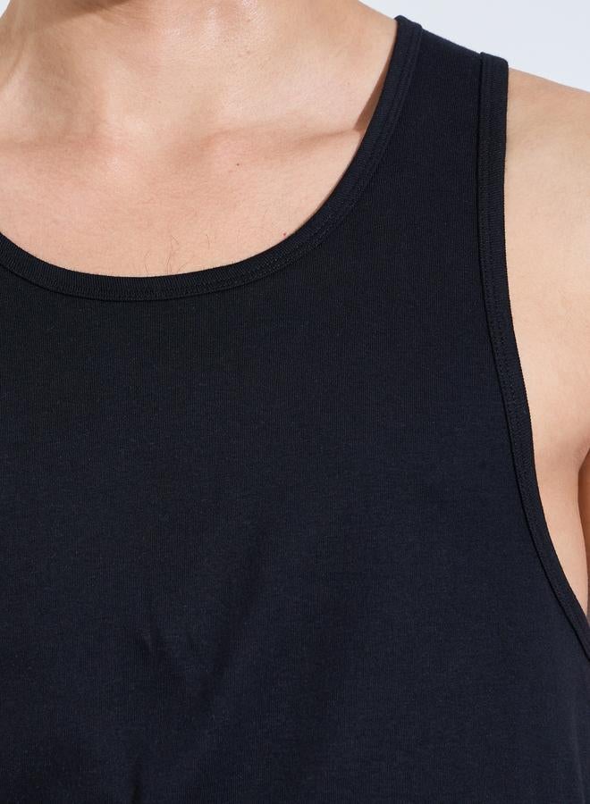 Styli Pack of 2 - Solid Round Neck Vest - Image 4