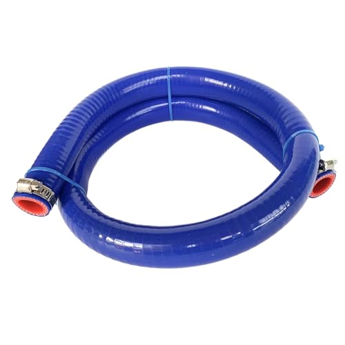 Bekelan 19MM 34 X 328FT Blue High Temp Reinforced Silicone Heater Tubing Hose Radiator Coolant Straight LineWork Pressure 145PSI4ply Reinforced5MM Thick2 Clamp - Image 3