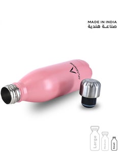 Atlasware Water Bottle with a Capacity of 350 ml, Stainless Steel Water Bottle that keeps Cold for 34 Hours and Keeps Heat for 12 Hours, Pink  - Image 4