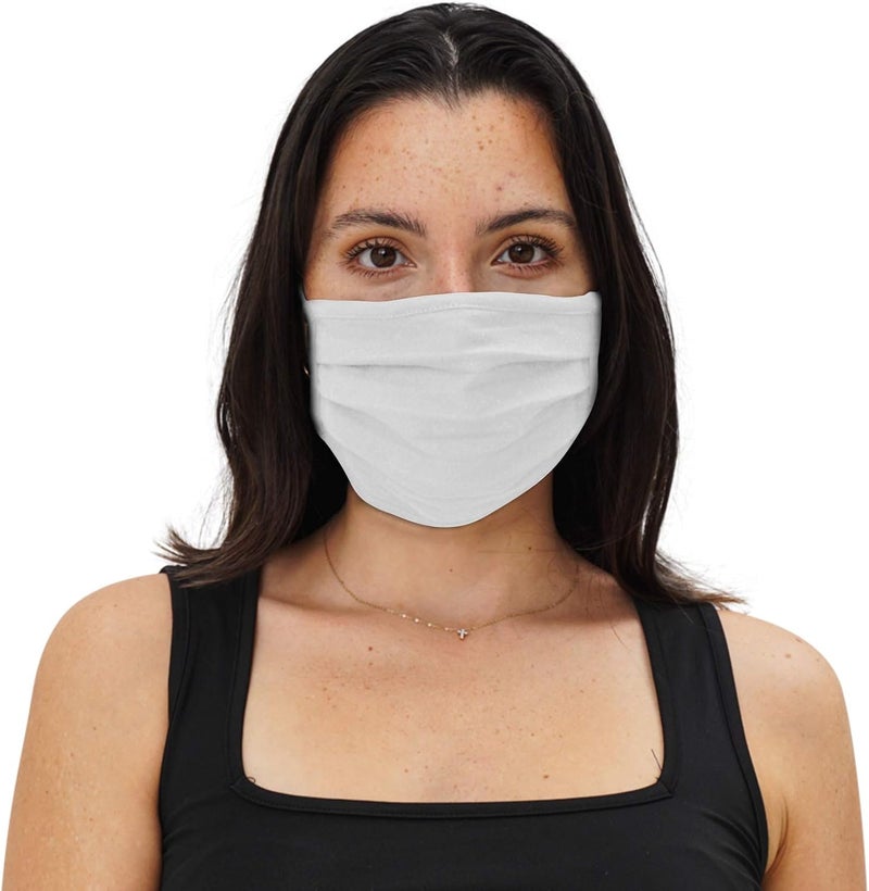 Simlu Unisex Reusable Fabric Face Mask, 2 Layer, Washable, Black Face Mask - Image 3