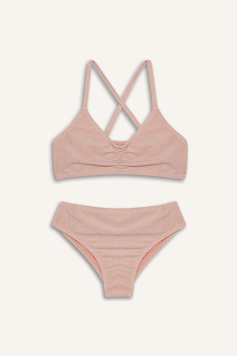 DeFacto Pink Girl Girl 2 Piece Bikini Set Casual - Image 1