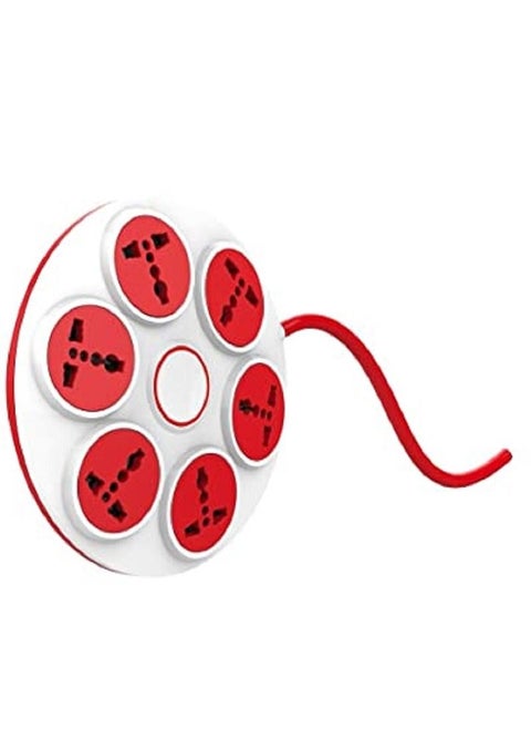 GoldMedal (EA Poonawala) 360° Power Strip High Grade Adapter (With 6-Outlet International Sockets, Master Switch, Indicator)