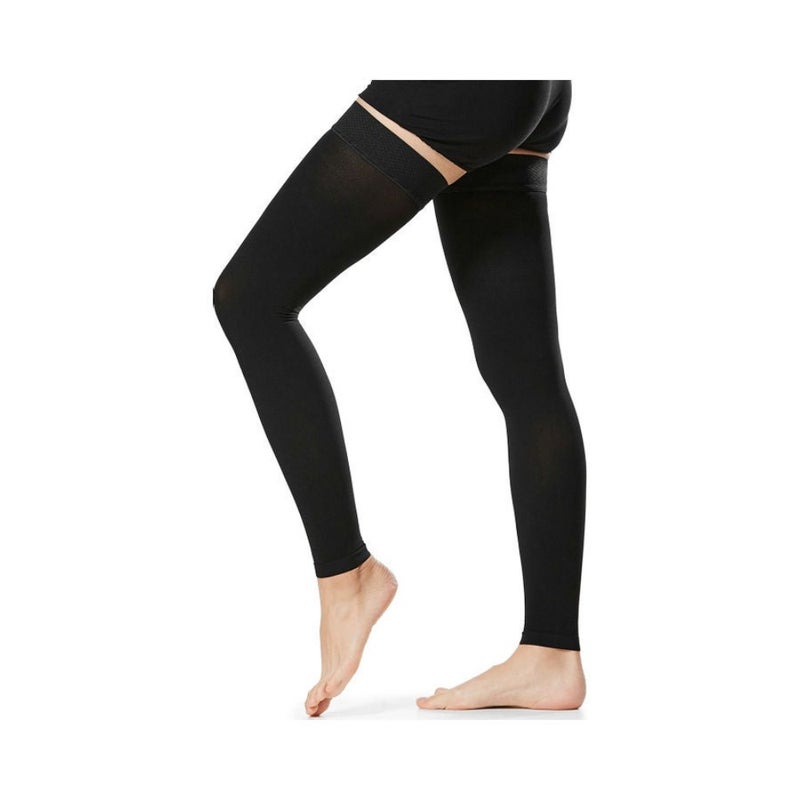 1-Pair Thigh High Compression Socks Stockings Sleeves For Varicose Vein Swelling L 23x2x15cm - Image 1