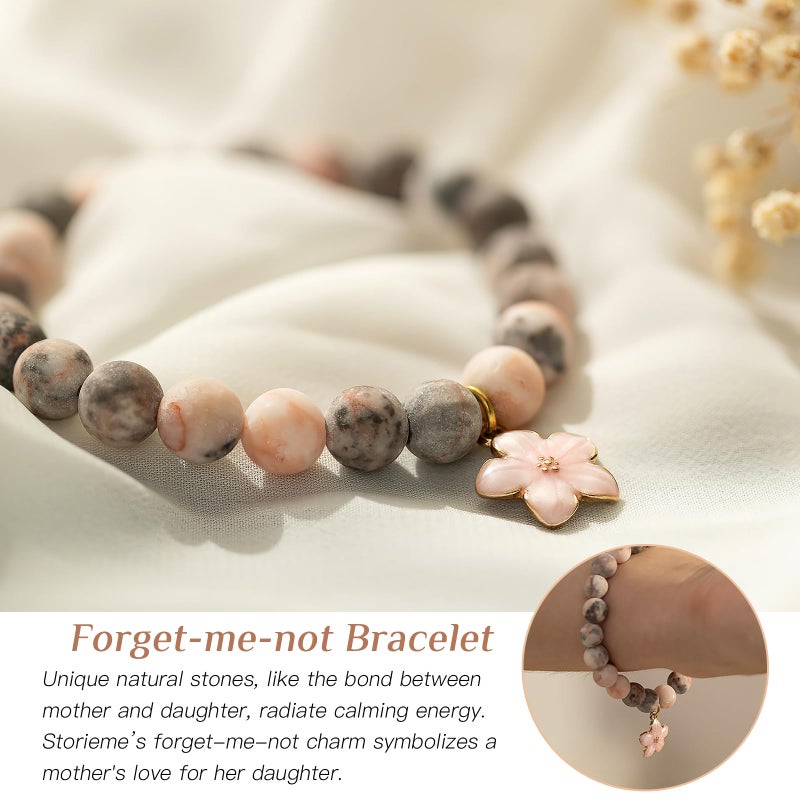 Storieme Mother Daughter Figurines Gifts: Gift for Mom from Daughter, Gifts for Daughter, Handcrafted Resin Box with Bracelet for Birthday Christmas Mother's Day - Image 4