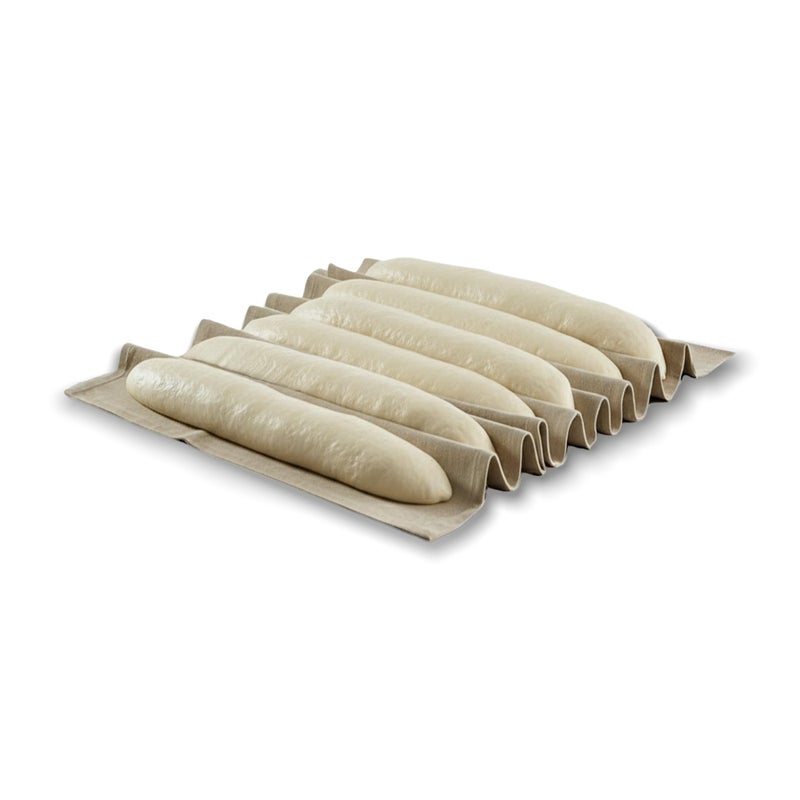 Bread Story Professional Bread Cloth Bakers Couche â€“ Premium Flax Linen Baking Cloth for Dough, Artisan Bread Proofing, Baguette Couche 35"x26" â€“ Loaves & Baguette Baking - Image 1