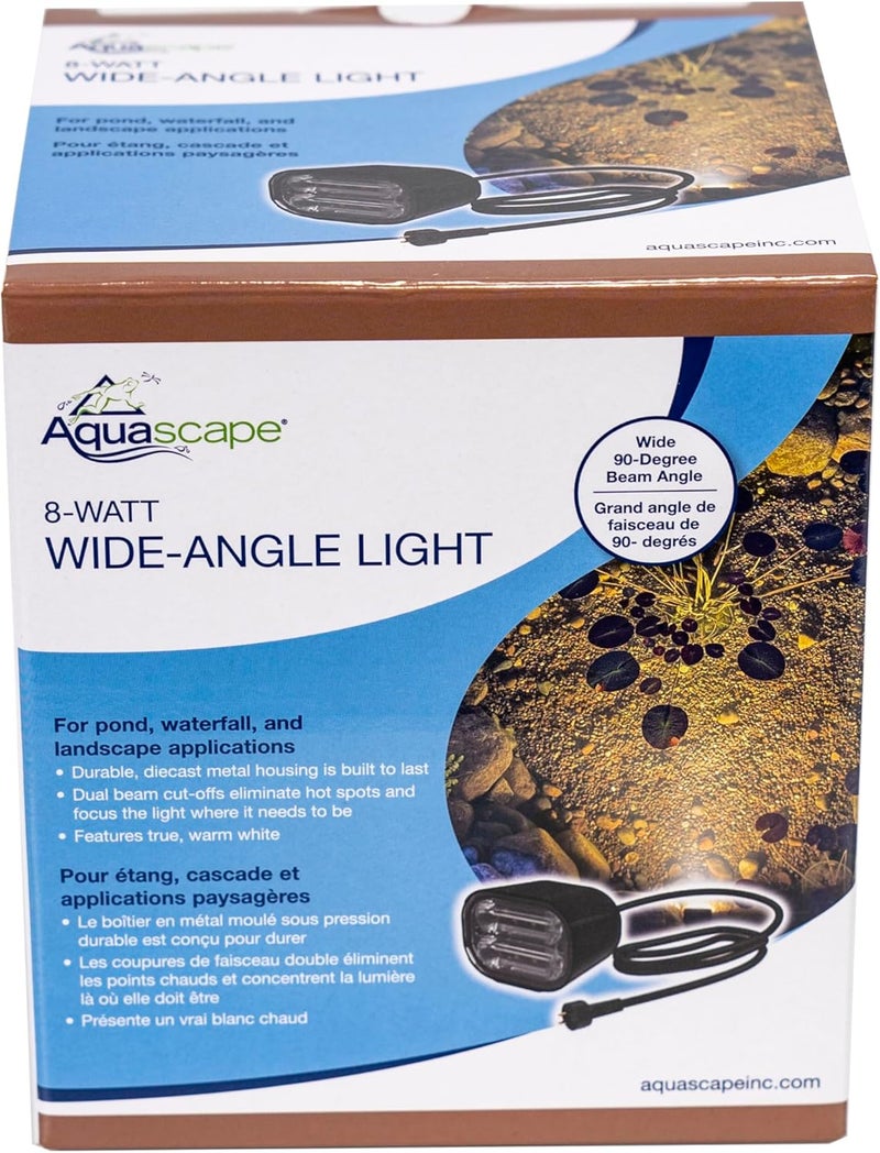 Aquascape Aquascape WideAngle Underwater LED Light 8Watt Smart Control Compatible Expansive 90 Beam Rock Wall Mountable 84077  - Image 5