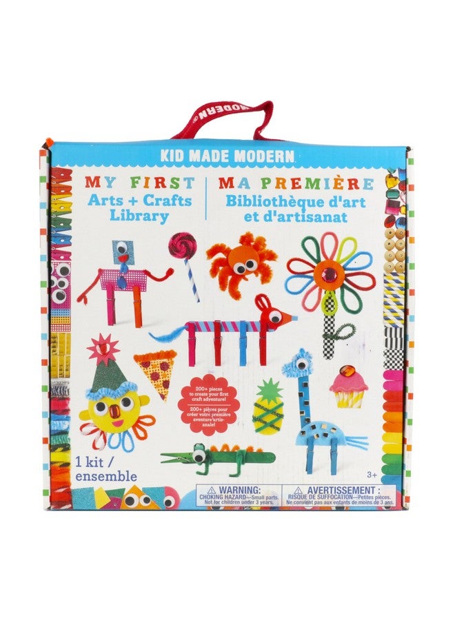 Kid Made Modern My First Arts & Crafts Set for Kids Ages 3 4 5 6 7 8+ - Ideal Preschool Craft Kits for Boys & Girls Toddler - 200+ Pieces Bulk Craft Supplies & Materials Kit for Fun Art Projects - Image 1