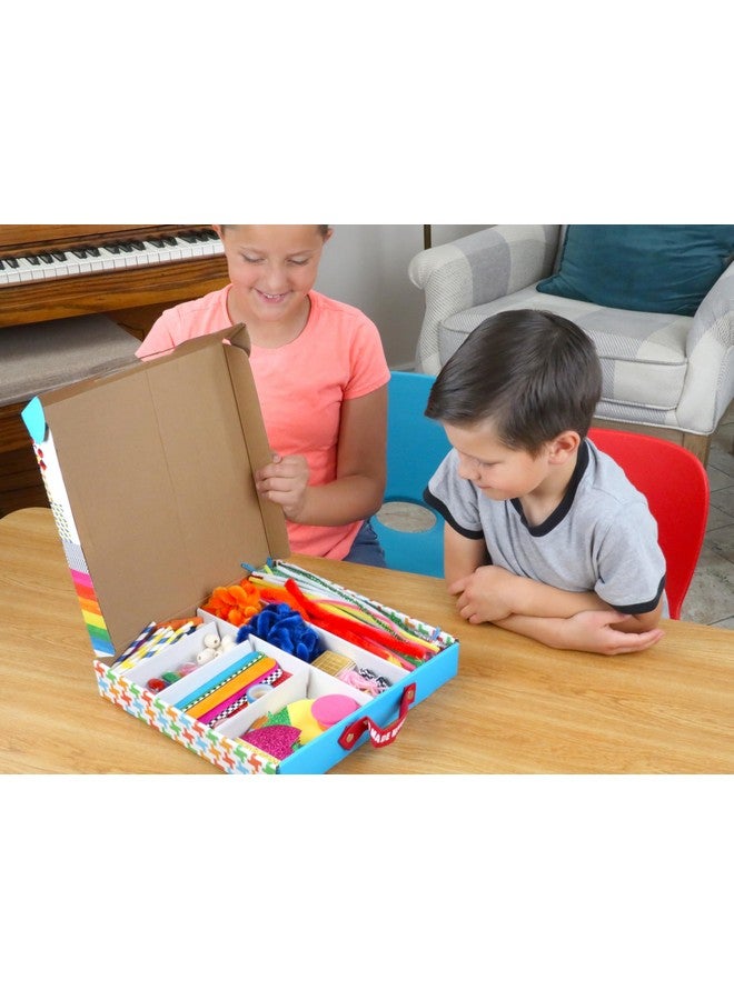 Kid Made Modern My First Arts & Crafts Set for Kids Ages 3 4 5 6 7 8+ - Ideal Preschool Craft Kits for Boys & Girls Toddler - 200+ Pieces Bulk Craft Supplies & Materials Kit for Fun Art Projects - Image 3