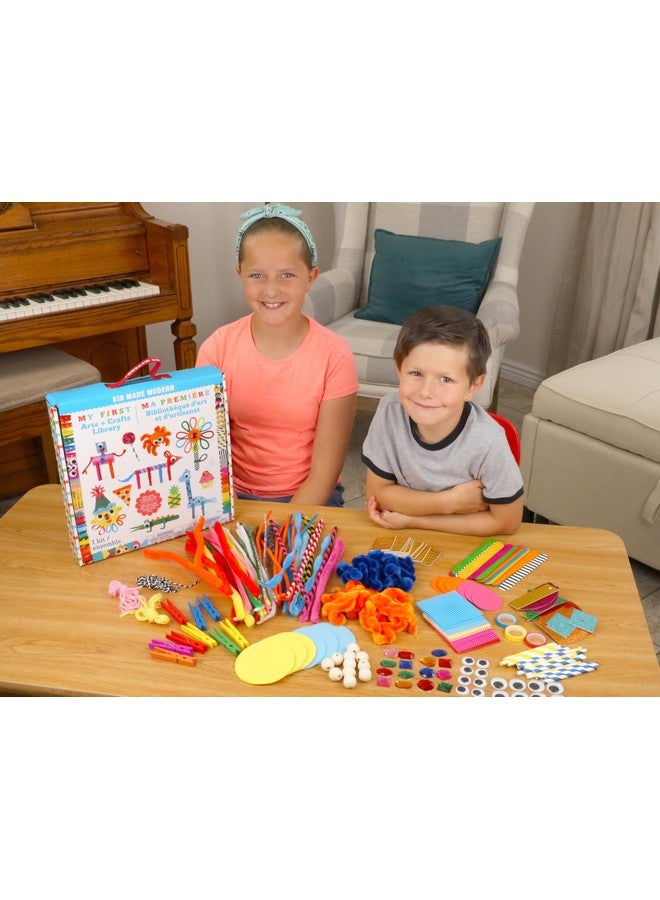 Kid Made Modern My First Arts & Crafts Set for Kids Ages 3 4 5 6 7 8+ - Ideal Preschool Craft Kits for Boys & Girls Toddler - 200+ Pieces Bulk Craft Supplies & Materials Kit for Fun Art Projects - Image 4