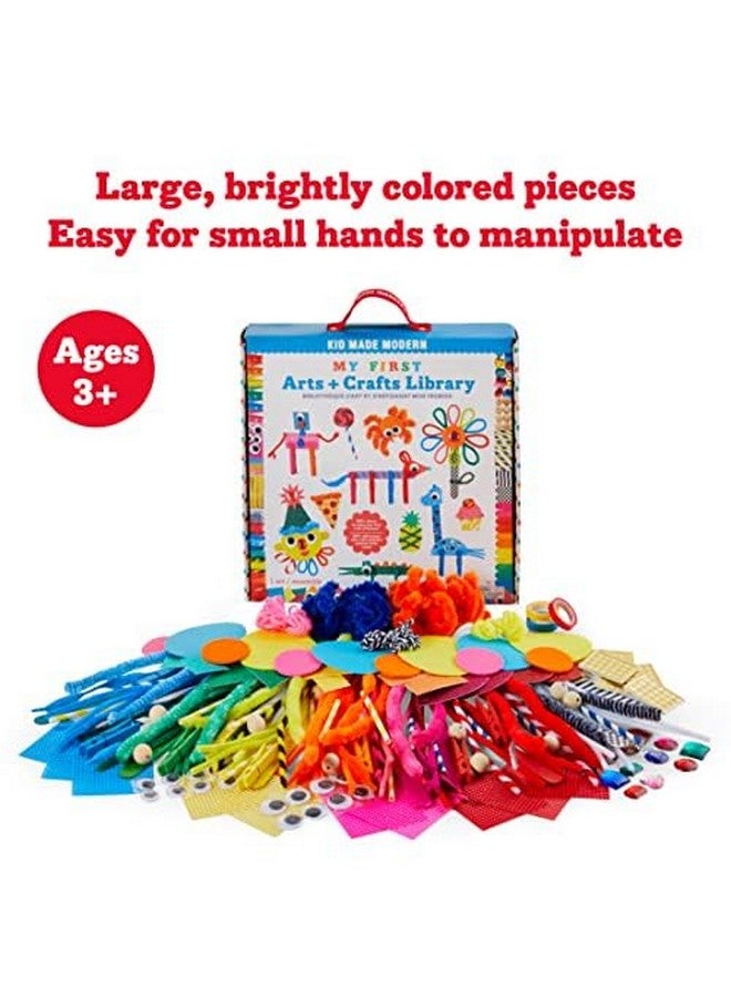 Kid Made Modern My First Arts & Crafts Set for Kids Ages 3 4 5 6 7 8+ - Ideal Preschool Craft Kits for Boys & Girls Toddler - 200+ Pieces Bulk Craft Supplies & Materials Kit for Fun Art Projects - Image 5