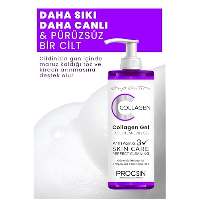 PROCSIN Pore Tightening Collagen Facial Cleansing Gel 150 ML - A Revolution in Turkish Beauty and Skincare. - Image 2