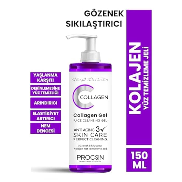 PROCSIN Pore Tightening Collagen Facial Cleansing Gel 150 ML - A Revolution in Turkish Beauty and Skincare. - Image 5