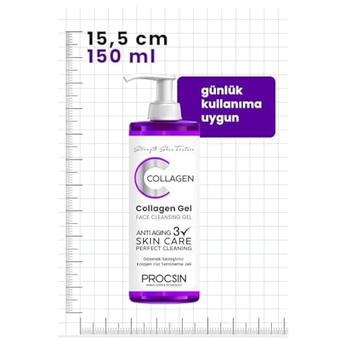 PROCSIN Pore Tightening Collagen Facial Cleansing Gel 150 ML - A Revolution in Turkish Beauty and Skincare. - Image 3