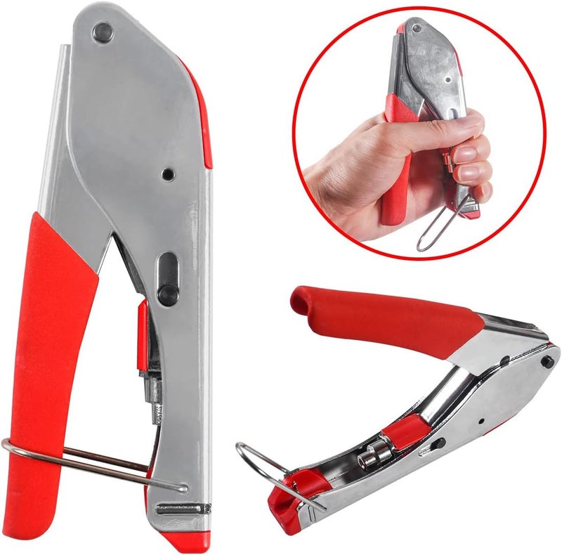 Uptodateproducts rg6strippertoo Crimping Multitool Wire Stripping Pliers Connector Compressor Crimping Tool Coaxial Cable Wire TV Crimping Tool Waterproof Connectors Tool Manual Crimper - Image 2