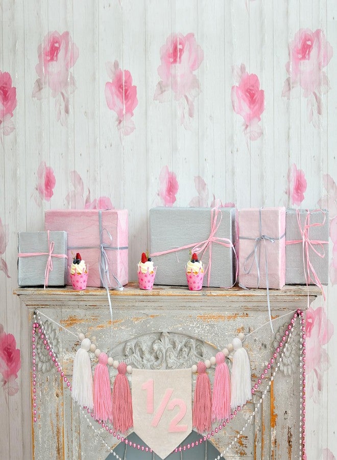 Dokuna Half Birthday Decorations- Dokuna Girls Half Way to One Decorations, 6 Month 1/2 Birthday Tassel High Chair Banner (Pink) - Image 4